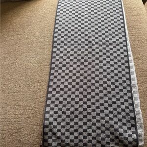 LOUIS VUITTON Damier Scarf Gray ITALY